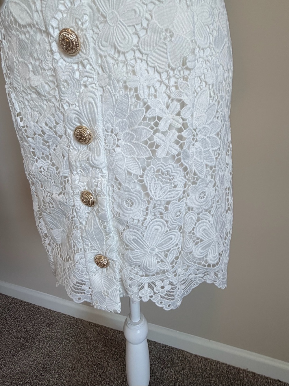 Generation love Anne Lace mini Sheath Dress womens size xl cottagecore NWT - Picture 11 of 16